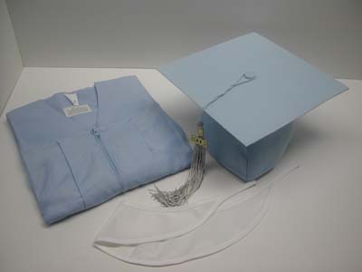 Light Blue graduation gown