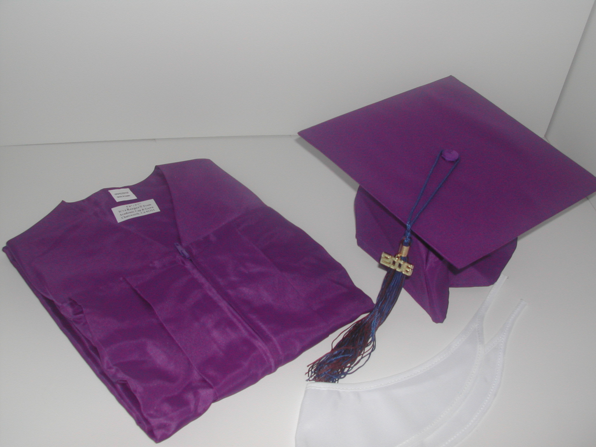 purple graduation gown
