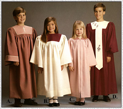 Childrens Choir Robes, Choural Gowns 