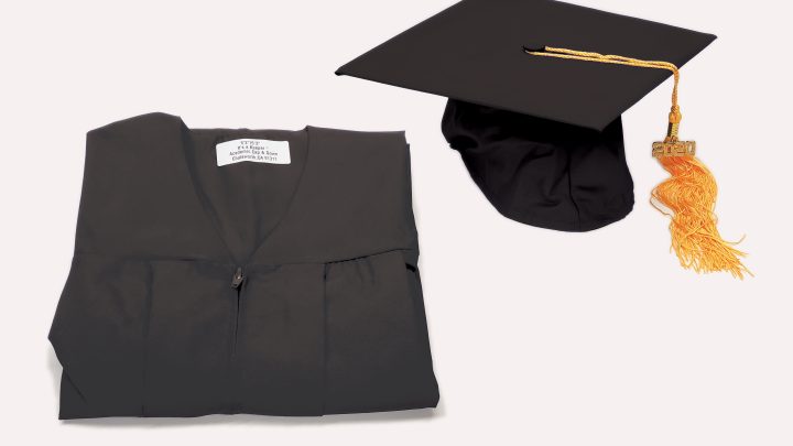 Black Graduation Caps and Gowns