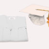 White Graduation Caps and Gowns