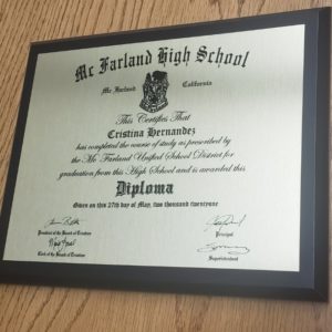 Diploma Plaque