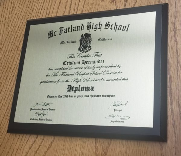 Diploma Plaque