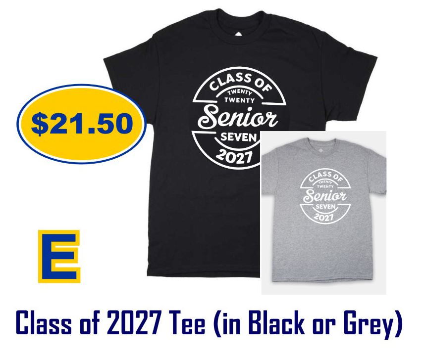 Alhambra HS_2027 Class of 2027 Tee Black or Grey
