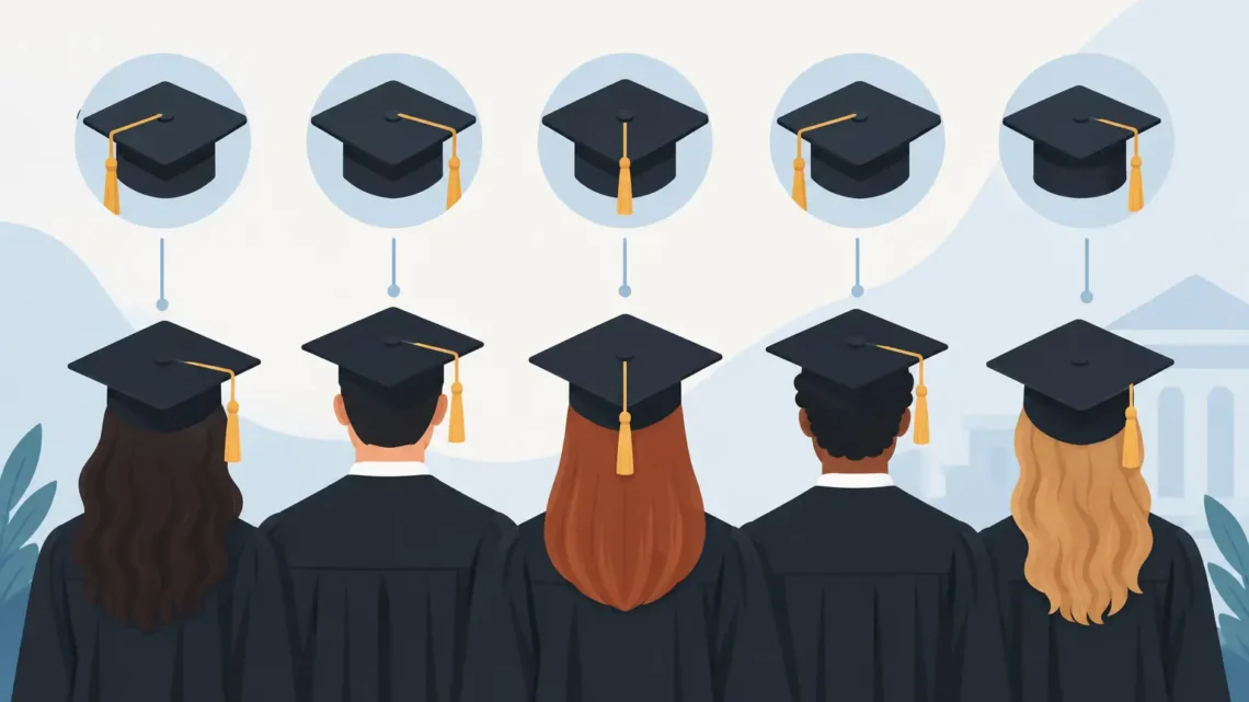 Graduation Tassel Placement Guide for Every Degree